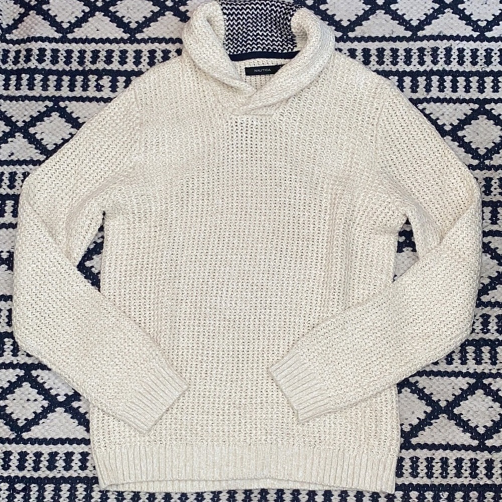 Nautica Mens Shawl collar sweater M